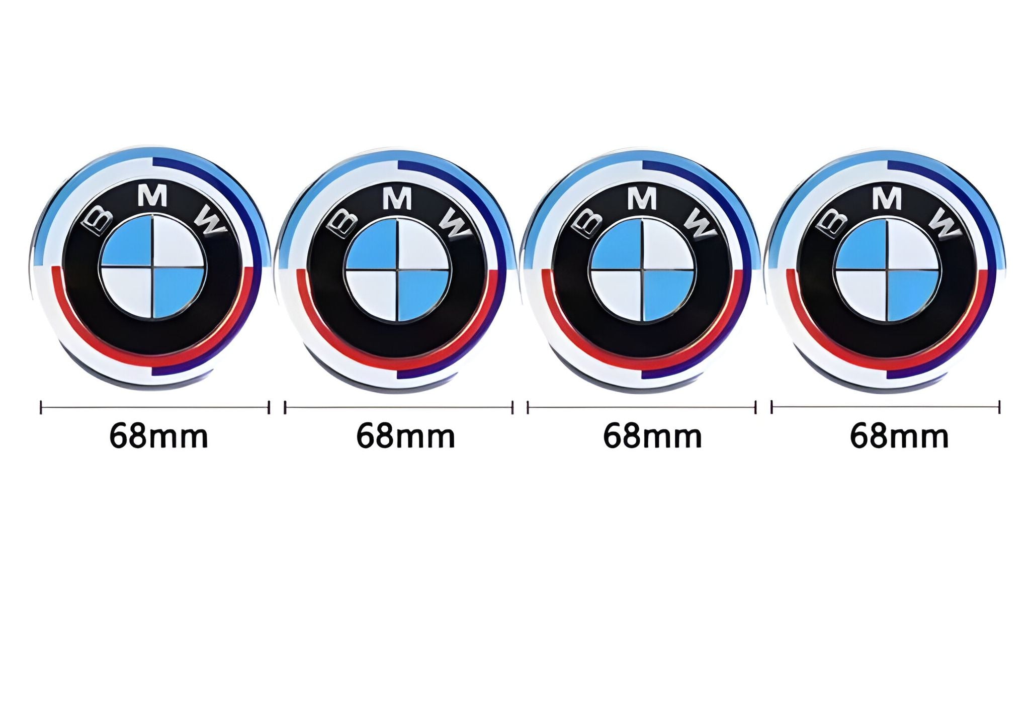 CAPUCHON DE MOYEU CENTRAL CLASSIC BMW Anniversary 68mm