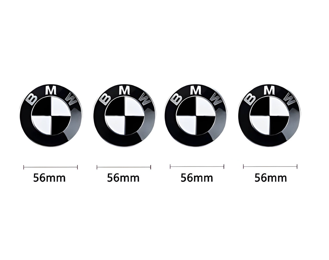 CAPUCHON DE MOYEU CENTRAL BMW BLACK & WHITE