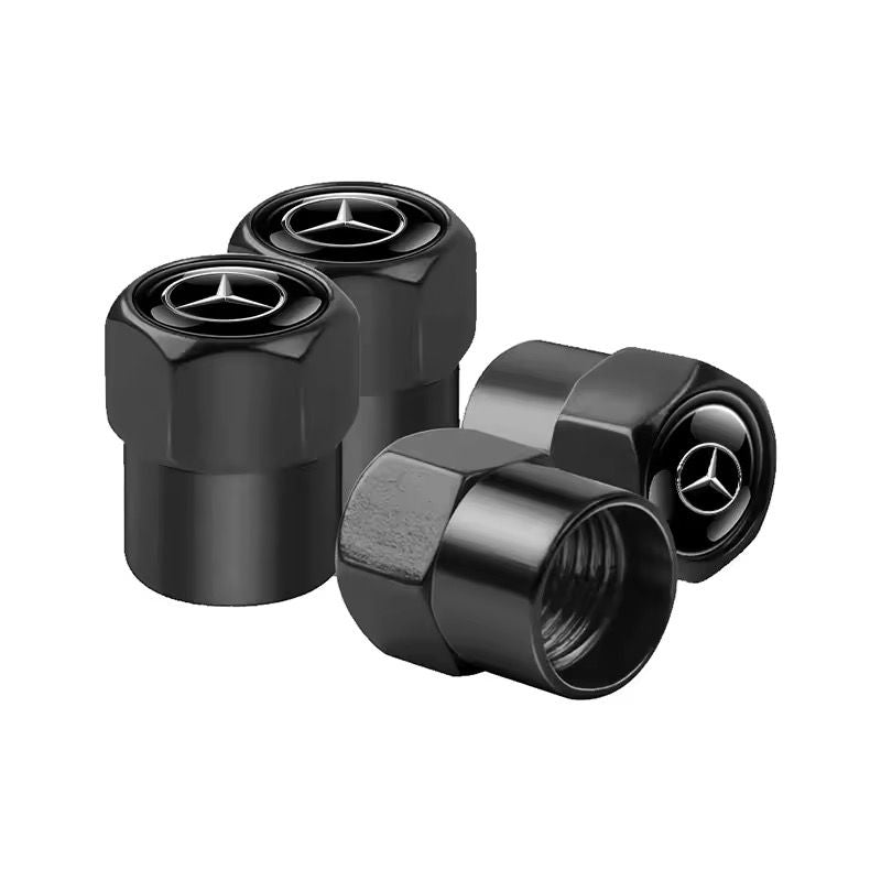 Bouchon de valve MERCEDES NOIR & GRIS